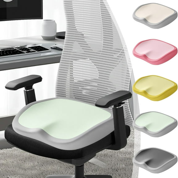 Pressure Relief Seat Cushion for Long Sitting Hours on Office/Home Chair, Car, Wheelchair - Extra-Dense Memory Foam for Hip, Tailbone, Coccyx, Sciatica - 5 Pack - 5 Color