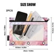 thumbnail image 6 of 2 Pack Flip Folders with Clear PVC Window Binder Pouches 3-Ring Binder Organizer for Office & Home Colorful Pastel Floral Pattern, 6 of 6