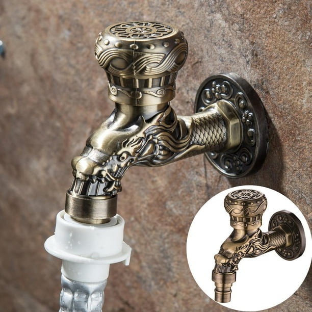 Grifo de baño de montaje en pared Soledad Bronce Grifo al aire