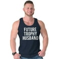 thumbnail image 3 of Future Trophy Husband Engagement Mens Big & Tall Graphic Tank Top Brisco Brands 2X, 3 of 5
