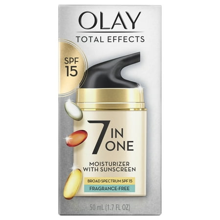 Olay Total Effects Face Moisturizer SPF 15, Fragrance-Free, 1.7 fl (The Best Face Moisturizer With Sunscreen)