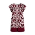 thumbnail image 7 of CHUMUD Formal Two Piece Sets for Women Summer Outfits Lounge Sets Sleeveless Crew Neck Floral Tank Tops Shorts with Pockets Casual Business, 7 of 7