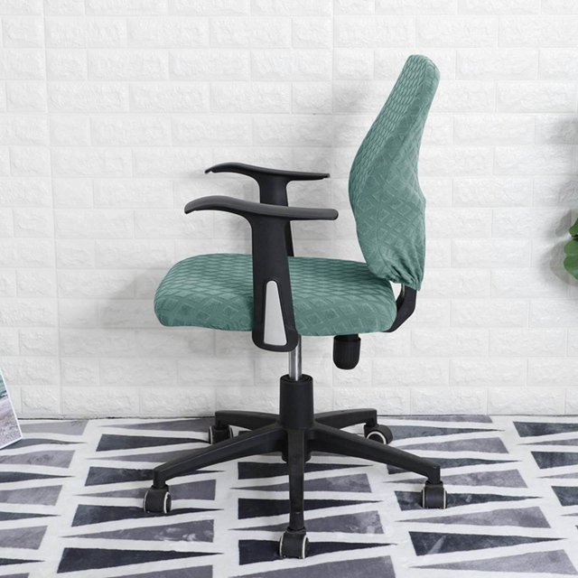 fastboy Split Office Chair Cover Waterproof Universal Washable Protective green