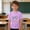 Purple, variant on Boys 100th Day of School Shirt, 100 Days Brighter Kids Graphic Tee, Soft Cotton Short Sleeve T-Shirt for Ages 3-10 Years, Pink,Size 7 T