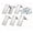 6pcs, variant on JUANCHENG Gutter FOR SPLASH Guard for Roof Corner Water Diverter Metal Rain Gutter