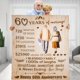 thumbnail image 1 of LHSHID 60 Years 60th Anniversary Throw Blanket Gifts Gift for 60th Wedding Anniversary Valentine Gifts for Women Wife Husband Mom Dad Grandpa Grandma 40"x50", 1 of 6