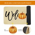 thumbnail image 5 of Fall Welcome Door Mat, Pumpkin Autumn Doormat Indoor Outdoor Non-Slip Mat for Home Entrance, Outside Entry, Floor, Patio 17x30 Inches (Welcome 6), 5 of 6