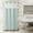 Blue, variant on No Hooks Required Dotted Waffle Weave Shower Curtain with Snap in Liner - 71W x 74H,Hotel Grade,Spa Like Bath Curtain