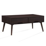Modway Transmit Coffee Table in Walnut White - Walmart.com