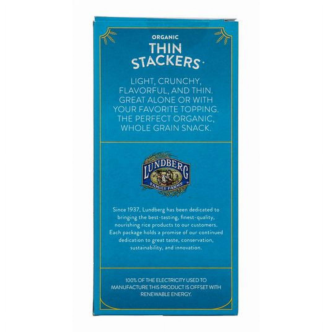 Lundberg Thin Stackers, Brown Rice, Organic Lightly Salted-6 x 6 oz