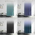 thumbnail image 5 of Shower Curtain for Bathroom Simplicity Waterproof Gradient Color Blackout Opaque, 5 of 5