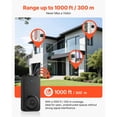 thumbnail image 6 of Wireless Doorbell Kit IP54 Waterproof 1000 ft Range 5 Volume Levels 48 Ringtones Easy Install for Home Office Classroom Black, 6 of 8