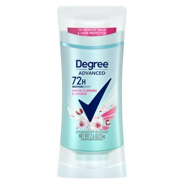 Degree 72 Hr Advanced Antiperspirant Deodorant - White Flowers & Lychee 2.6 oz