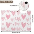 thumbnail image 3 of FORMRS A4 Clipboard Folder with Pen Holder Horizontal Foldable School Office Binder, Hand Drawn Hearts, 3 of 9