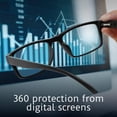 thumbnail image 3 of Anti Blue Light Glasses Men, Mens Blue Light Glasses With UV400 Protection, Fake Glasses For Computer Eye Strain, 3 of 6