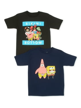 Spongebob Squarepants Boys T Shirts Tank Tops Walmart Com - cheerleader outfit codes for roblox high school t shirt