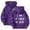 Dark Purple, variant on Women's Zip Up Hoodie Casual Pullover Bow Print Sweatshirt Comfortable Long Sleeve Jacket For Daily Wear With Jeans In Spring Fall Winter Zipper Sweatshirt Jacket Women