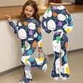 thumbnail image 4 of Grblisyd Back to School Outfits for Girls 2PCS Crew Neck Long Sleeve Top & Flare Pants withCute Stationery Print Casual Girl Clothes, 4 of 7