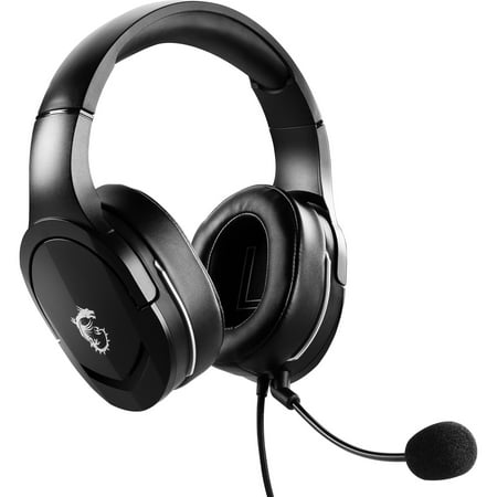 MSI - Immerse Wired Gaming Headset - Black