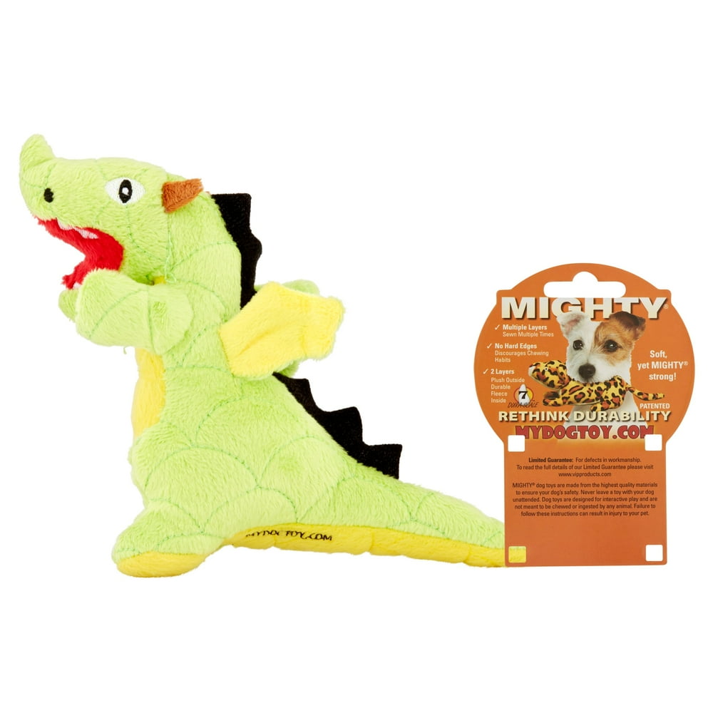 MidWest Homes For Pets Mighty Jr. Plush Green Dragon Dog Toy Walmart