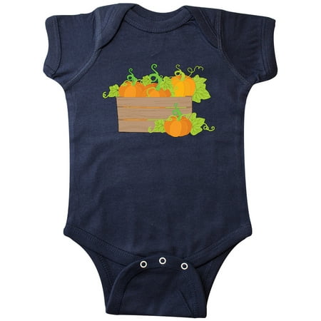 

Inktastic Pumpkins in a Crate with Green Vines Gift Baby Boy or Baby Girl Bodysuit