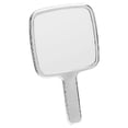 thumbnail image 2 of Miangastore Handheld Mirror With Handle Makeup Mirror Water Ripples Mirror Square Vanity Mirror Women Travel Small Mirrors Packet For Women Girls Silver, 2 of 8