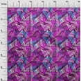 thumbnail image 3 of oneOone Velvet Purple Fabric Abstracts Fabric For Sewing Printed Craft Fabric By The Yard 58 Inch Wide, 3 of 5