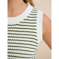 thumbnail image 6 of ANRABESS Sweater Vest for Women Striped Sleeveless Knit Tank Top, Lightweight Crewneck Casual Summer Pullover Shirt, 6 of 8
