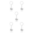 thumbnail image 1 of mmirethe Creative Teacher Keychain Heart-shape Key Chain Stainless Steel Chic Design Charms Pendants for Practical Gifts D1270-1 5Set, 1 of 6