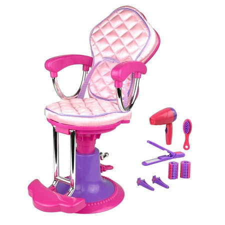 Click N Play Doll Salon Chair And Accessories Perfect For 18 Inch American Girl Dolls
