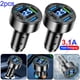 thumbnail image 1 of Cargador Coche 66 W Adaptador Corriente 4 Puertos para (3USB+1C QC) Azul, 1 of 6