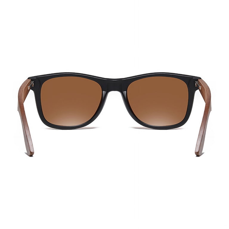 Polarized Wood Sunglasses for Women Men HD UV400 Retro  display picture 1