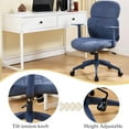 thumbnail image 6 of Dayalane Modern Adjustable Office Chair, Swivel Fabric Ergonomic Task Chair with Armrests, 90-120° Tilt Function and Wide Cushion Desk Chair for Home/Bedroom/Study/Office/Conference Room, Blue, 6 of 10