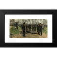 thumbnail image 2 of Isaac Israëls 18x11 Black Modern Framed Museum Art Print Titled - Military Funeral, 2 of 5