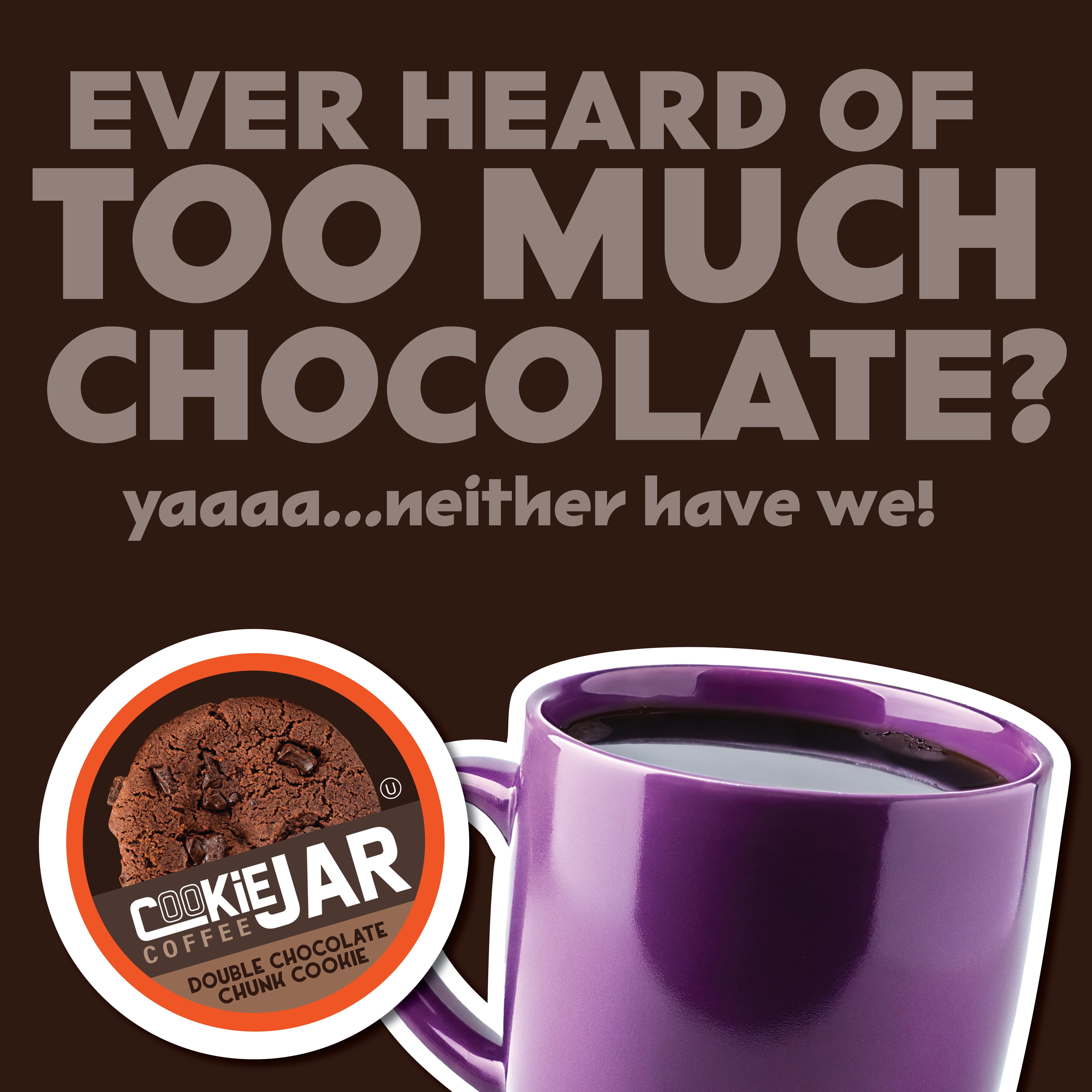 Cookie Jar Double Chocolate Chunk Coffee Pods, 40-Pack