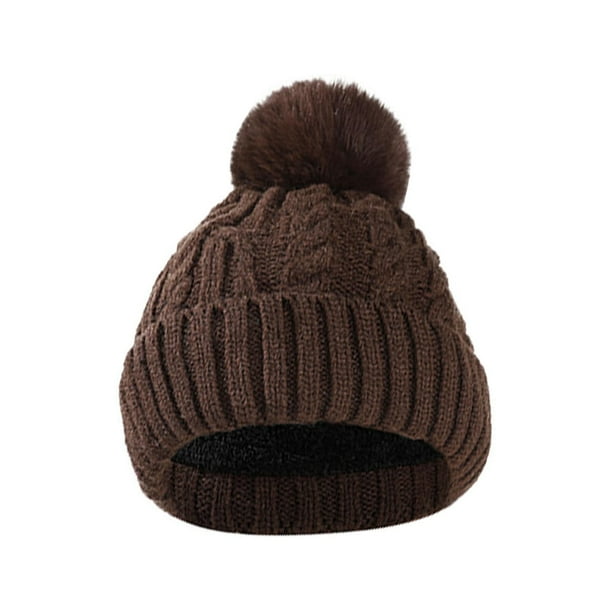 Sombreros de invierno para mujer y hombre, de lana gruesa, para ciclismo al aire libre, de punto cálido y polar, de poliéster.