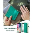 thumbnail image 2 of WEMATE Spiral Password Book with Alphabetical Tabs, Small Password Keeper Book for Seniors, Internet Password Notebook Hardcover Password Journal Logbook – 4.7''x 6''(Green), 2 of 7