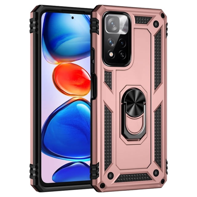 Funda de teléfono para Xiaomi Redmi Note 11 Pro Plus Global de Uso Rudo Shockproof + Cristal 9D