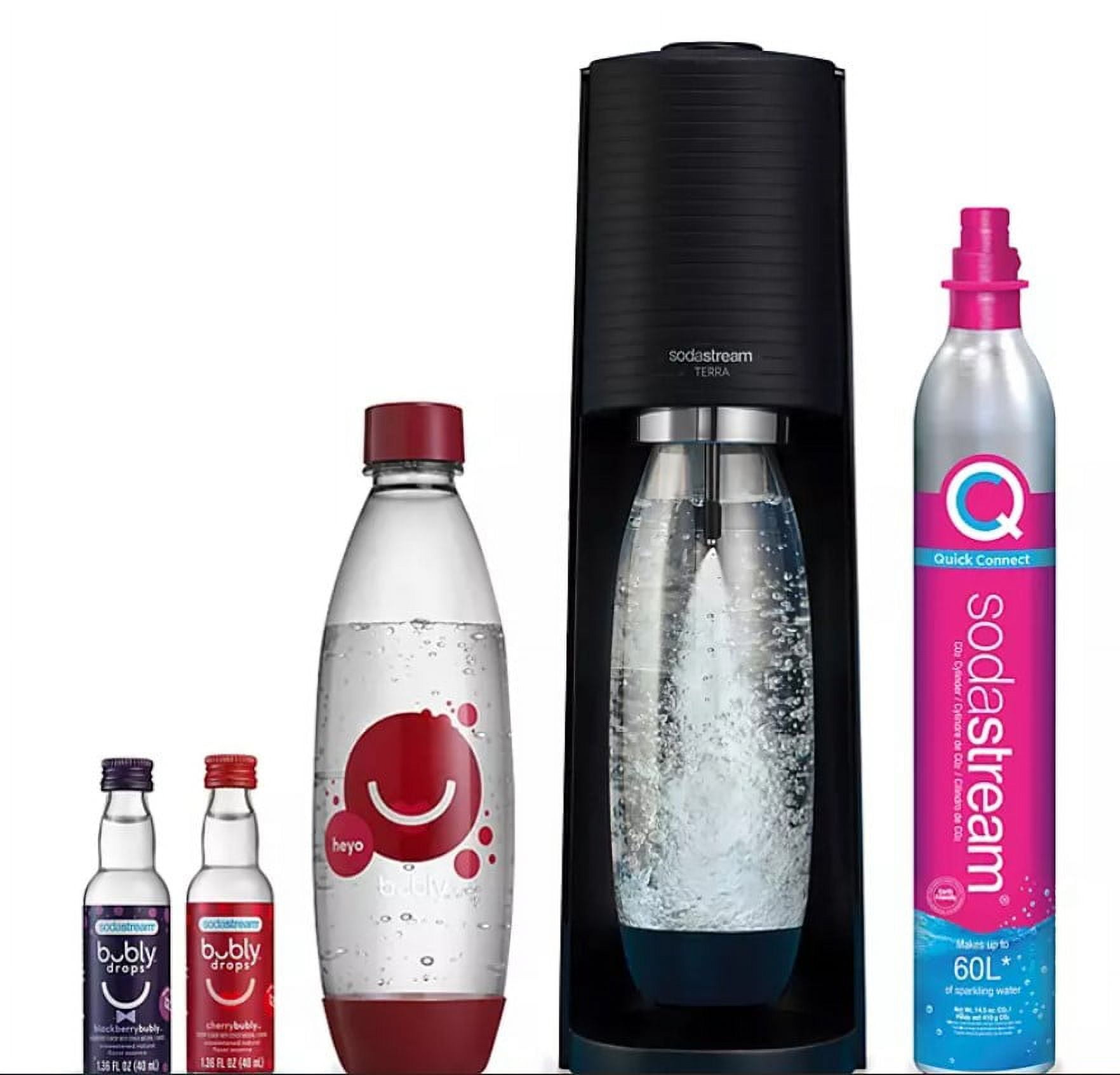 SodaStream Terra (Black) Sparkling Water Maker with CO2 and