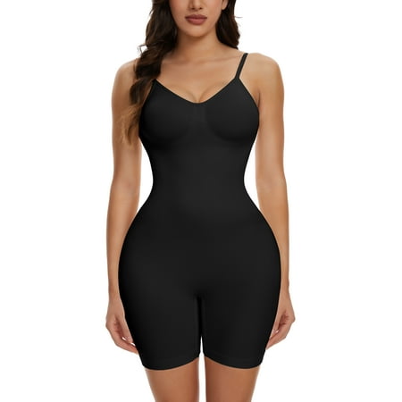 COMFREE Shapewear Bodysuit for Women Seamless Backless Tummy Control Bodysuits Body Shaper Jumpsuits Tank Tops