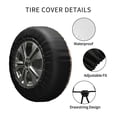 thumbnail image 4 of Kll Scandinavian Style Hygge Tire Cover,Universal Wheel Tire Cover For Trailer, Rv, Suv, Truck,Camper And Many Vehicle,(16 Inch), 4 of 7