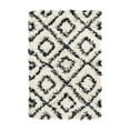 thumbnail image 2 of Unique Loom Trellis Shag Collection Area Rug - Ruth (2' x 3' Rectangle White and Black/Ivory), 2 of 10
