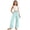 00##-Green206, variant on Little Girls Pants Lightweight High Rise Straight Leg Side Slit Pants, Sizes 5-6
