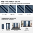 thumbnail image 6 of JIATER Blackout Curtains,52 x 72 inch Blackout Curtains Set of 2 for Bedroom Living Room,Thermal Insulated Room Darkening Drapes with Grommet,Blue, 6 of 6