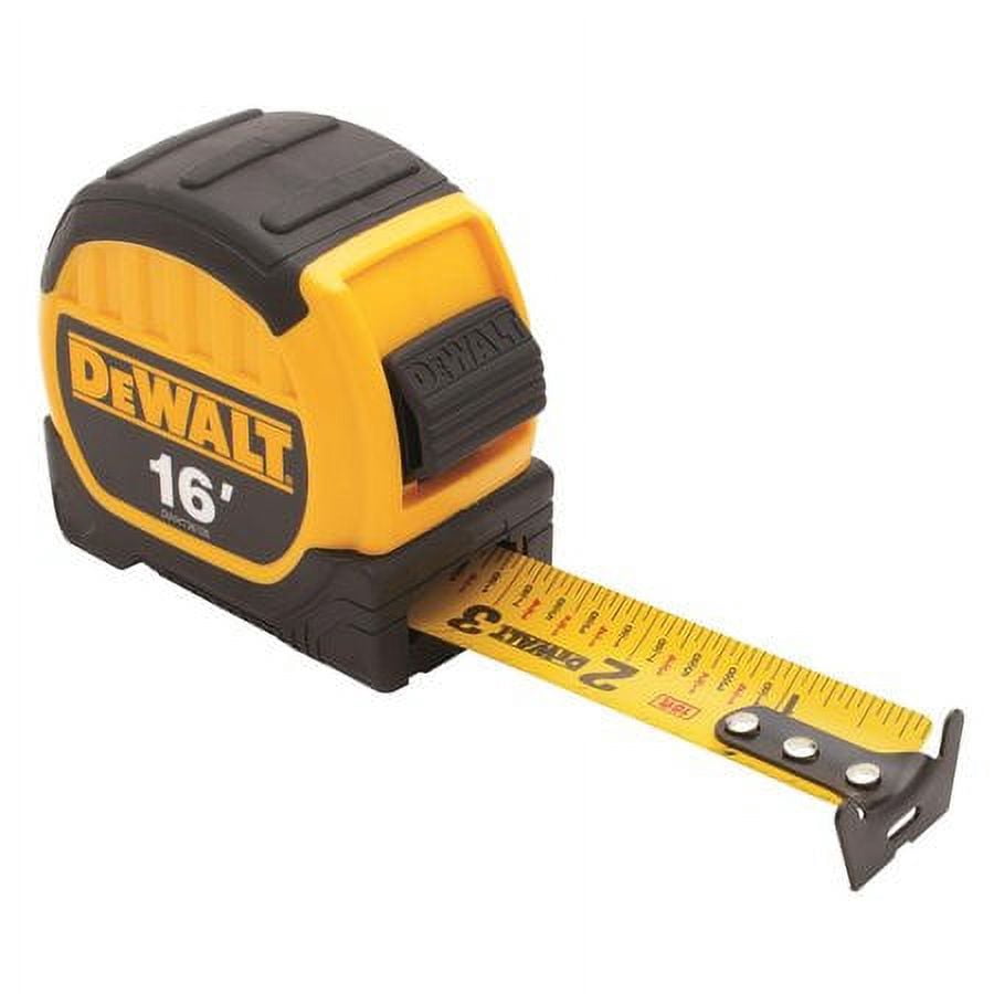DeWalt 16 ft. L x 1.13" W Tape Measure Black/Yellow 1 pk
