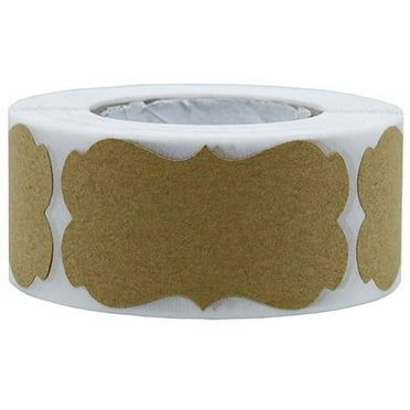 300 Pcs Kraft Paper Stickers Packaging Sealing Labels Adhesive Stickers Gift Tag Stickers Glass Bottle Labels Mason Jars Candle Containers