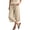 Beige, variant on Plus Size Womens Capri Pants Flowy Wide Leg Pants with Pockets Stretch Comfy Casual Summer Trousers S-3XL