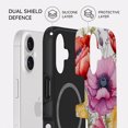 thumbnail image 2 of CASETEROID Tough Case for iPhone 17 – Dual-Layer Protection, Shockproof [Compatible with MagSafe] – Radiant Bloom Case, 2 of 4