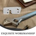 thumbnail image 3 of Luxshiny 1Set Plated Silver Metal Car Door Latch Reinforcement Plate Left Driver Side Replacement, 3 of 8
