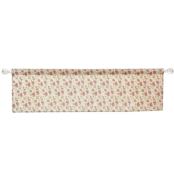 Flor Animal Cuadrícula Cortina Cortina Ventana Vestidor Varilla Bolsillo Gabinete de cocina Cenefa Scienceny JJ20653-07